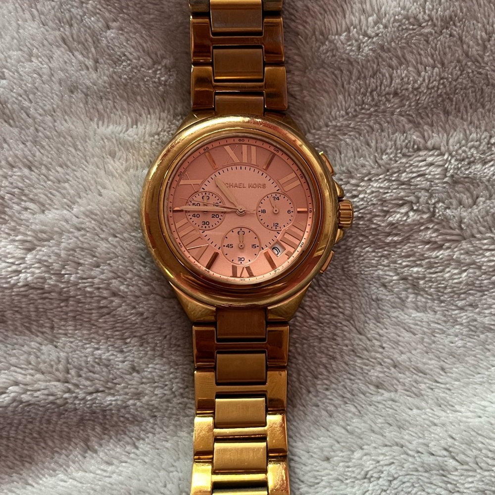 Rose gold Michael Kors watch